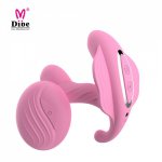 DIBE Wireless Remote Control Butterfly Dildo Vibrator Sex Toys for Women USB Charged Vagina Vibrating Panties Sex Shop