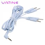 VATINE 2/4 Pin Electric Shock Wire Electro Stimulation Therapy Massager Accessories Sex Toys For Penis Ring Anal Plug