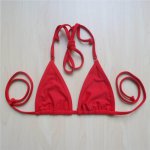2018 Sexy Bather halter String tie Bikini Top Sexy two pieces swimsuit female swimwear women bathing suit swim Top  K537