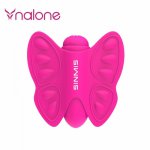 Nalone Pink Silicone Sex Products Butterfly Vibrator Adult Erotic Toys Clitoris Stimulator Waterproof