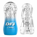 Crystal Sex Cup Male Masturbation Sex Toys for Men Transparent Soft Portable Real Vagina Pussy Pocket Adults Products