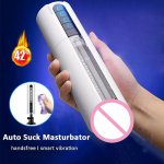 Telescopic Dildo Automatic Piston Male Masturbator Pocket Pussy High-speed Thrusting Vagina Suck Rotating Adult Sex Toy For Men