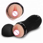 Artificial Vagina Male Masturbator Voice Interaction Automatic Telescopic Masturbation Cup Real Pocket Pussy Sex Toys For Adult