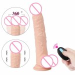 Super Soft Skin feeling Realistic Dildo Vibrator Suction Cup Remote Control Penis Vibrator Masturbator Pussy Sex Toys for Woman