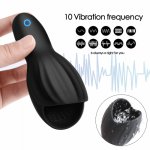 Male Masturbator Penis Vibrator for Men Penis Trainer Glans  Massager Vibrating Stimulate Delay Ejaculation Sex Toys for Men Gay