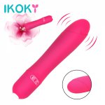 IKOKY 5 Speed Erotic Vibrator G Spot Magic Wand Clit Stimulator AV Stick Sex Toys for Women Female Vagina Clitoris Massager