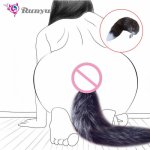 Adult Faux Fox Tail Rabbit Tail Sexy Toys For Adults Metal Anal Plug Fox Tail Romance Valentine's Day Gifts Butt Plug Tail