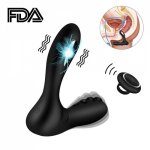 Wireless Remote Control Electric Shock Male Prostate Vibrator Perineum Anal Massager Sex Toys for Men Gay Masturbator Butt Plug