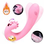 7 Mode Vibration Heating G-Spot Dildo Vibrator 7 Speed Roating Clitoris Stimulator Vibrator Adult Sex Toys For Woman Masturbator