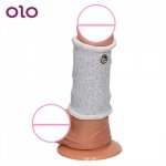 OLO Medical Sex Toys for Men Electro Stimulation Therapy Massager Conductive Fiber Electric Shock Cock Ring Penis Ring 1 Piece