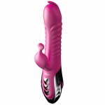 Sex Toys Powerful Automatic Telescopic Vibrator Tongue Licking G spot Vibrator Clitoris Stimulator Thrusting Dildo Erotic