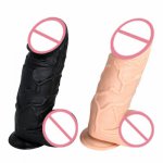 Ins, Super Big Dildo Realistic Huge Artificial Penis with Strong Suction Cup Dildo Flexible Insert G-Spot Massage Sex Toys for Woman