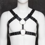 Faux Leather Body Harnesses Men Gay Sexy BDSM Fetish Wear Bondage Male Erotic Adult Game leather restraint Sex Toys