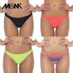 M&M Women Brazilian Bikini Bottom Micro Sport Board Shorts Girls Bikini Set Sexy Thongs 2019 Swimsuit Swim Briefs B604