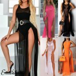 Sexy Women Swimsuit Beach Cover Ups Soild Color Summer Hot Female Long Bikini Swimwear Wrap Pareo Cover Up Beach Sarong Dress