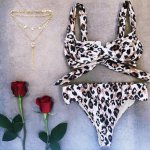 Leopard Bikini 2019 NEW Underwire swimsuit Women Brazilian bikini set Push up swimwear Female sexy bathing suit Ruffle Swim wear