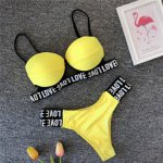 Hot Sale Women's Swimsuit Swimwear Separate Bather Suit Sexy Brazilian Bikinis Solid Push Up Thong Bikinis Set Maillot de bain