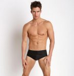 Free shipping Men's swimming trunks Low-waisted flat-horn swimsuit Super speed dry sexy bikini Private customized