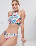 Summer Plant  Floral Beach Wear Swimwear Push Up Bikini Swimsuit print Low waist Womens Sexy Two Piece Bikini