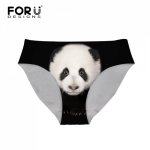 FORUDESIGNS Brazilian Bikini Bottoms Tankini Swimsuits Panda Animal Printing Womens Swimming Shorts Sexy Swimwear Sport Panties