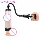 VATINE Vacuum Pump Penis Extender Penis Enlargement Penis Pump Delayed Ejaculation Sex Toy For Men Male Masturbator