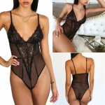 Sexy Women Pajamas Nightwear Flower Lace Lingerie Underwear Sleeping Sleepwear Mesh Bikini Cover Up Beachwear