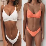 Evage pitaya bikinis 2019 mujer bathing suit women biquinis feminino mature sexy padded thong V neck high leg full bikini