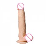 12.59inx2.44in dildo realistic Oversized sucker huge dildo vaginal anal female masturbating soft silicone sex toys