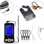 3in1 Electric Shocker Toys with Penis Rings Delay Ejaculation Urethral Sound Electrode Pads Pulse Therapy Toys for Men I9-232