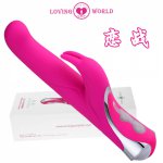 Rabbit Vibrator 10 modes G Spot Vagina Shocker Sex Product USB Rechargeable Female Masturbation Dildo Vibrator Sex Toy for woman