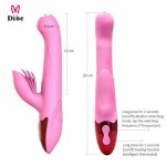 Tongue Licking Vibrator heating Rechargeable Clitoris G-Spot Stimulator Sex Toys For Women Sensitive Teasing 7 Vibration Modes