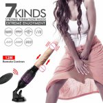 Remote Control Sex Machine For Women,Thrusting Silicone Vibrator Rechargeable Automatic Love Machine Multi-Speed Vibrating Dildo