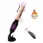 Realistic Dildo Vibrator Anal Plug G Spot Vagina Massage Penis Telescopic 7 Pluse Vibration Sex Toys For Adult Woman Masturbator