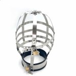 Stainless Steel Bondage Hood Bdsm Slave Helmet Neck Collar Bdsm Mask Adult Games Sex Restraints Fetish Cosplay Toys For Couples