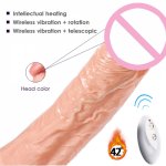 Realistic Penis Artificial Suction Cup, Multi Speed Vibrating Rotating Dildos, Big Rubber Dick Sex Products Sex toys for Woman