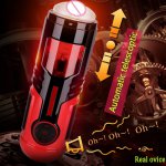 Automatic telescopic male masturbator sex machine usb piston vibrator vagina real pussy men masturbators erotic toys for man