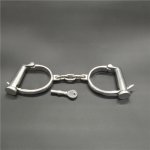 Steel Adjustable Handcuffs For Sex Metal Ankle Cuffs Adult Games Bdsm Tools Bondage Cuffs Restraints Handcuffs Bdsm Torture Toys