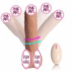 20 Mode Vibrating Realistic Dildo 10M Wired Remote Swing Fake Penis Vibrator with Egg Suction Cup Female Masturbator Sex Toys