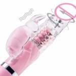 12 Speeds Rabbit Vibrator Rechargeable Rotation Waterproof  Vibrator for Women Sexy Vibrating Vibe Sex Toys