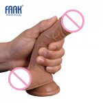 7.28 Inch Soft Realistic Silicone Dildo Penis with Suction Cup for Couples Sex Audlt Toy Strap on Pussy Real Penis Non Vibrator