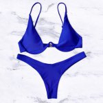 2018 Women Sexy Brazilian Thong Bikini Set Push Up Swimwear Low Waist Swimsuit Beach Biquini Bathing Suit Maillot De Bain