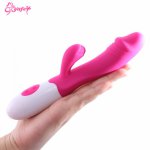 G Spot Rabbit Dildo Vibrator Vagina Clitoris Stimulator Female Masturbation Dual Vibration G-spot Massager Sex Toys for Women