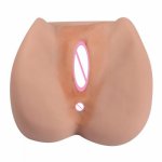 Silicone Ass 3D Artificial Vagina Anal Double Channels Fake Tight Pussy Sex Toys for Men Male Masturbator Sex Doll Erotic
