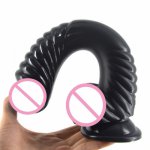 Butt Plug Curved Dildo Animal Snake Dildo Suction Cup Screw Thread Design Stimulate Fake Penis Sex Toys for Women Erotic Product