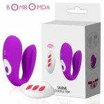 12-frequency U-type Vibrator Invisible Wear Vibrating Egg Couple Masturbation Device Adult Sex toy for Couple G spot Stimulator