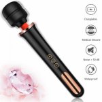 Sex Toys for Women 10 Speeds Powerful magic wand G-Spot Stimulator  massager Adult Toy Products USB Rechargable AV Vibrators