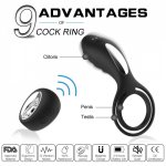 Vibrating Cock Ring Sex Toys for Couples Cock Ring Vibrator USB Charging Cockring Wireless Remote Control Penis Rings