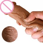 7/8 Inch Huge Realistic Dildo Silicone Penis Dong with Suction Cup for Women Masturbation Lesbain Sex Toy