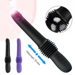 Powerful Wand Telescopic Dildo Vibrator For Women G Spot Massager Clitoris Stimulator Anal Plug Vagina Masturbator Toy For Adult