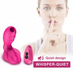 New arrive sucking Wearable Vibrator Oral Sex Tongue Licking Toys Remote Control Panties Dildo USB Charging Sex Toys for Women